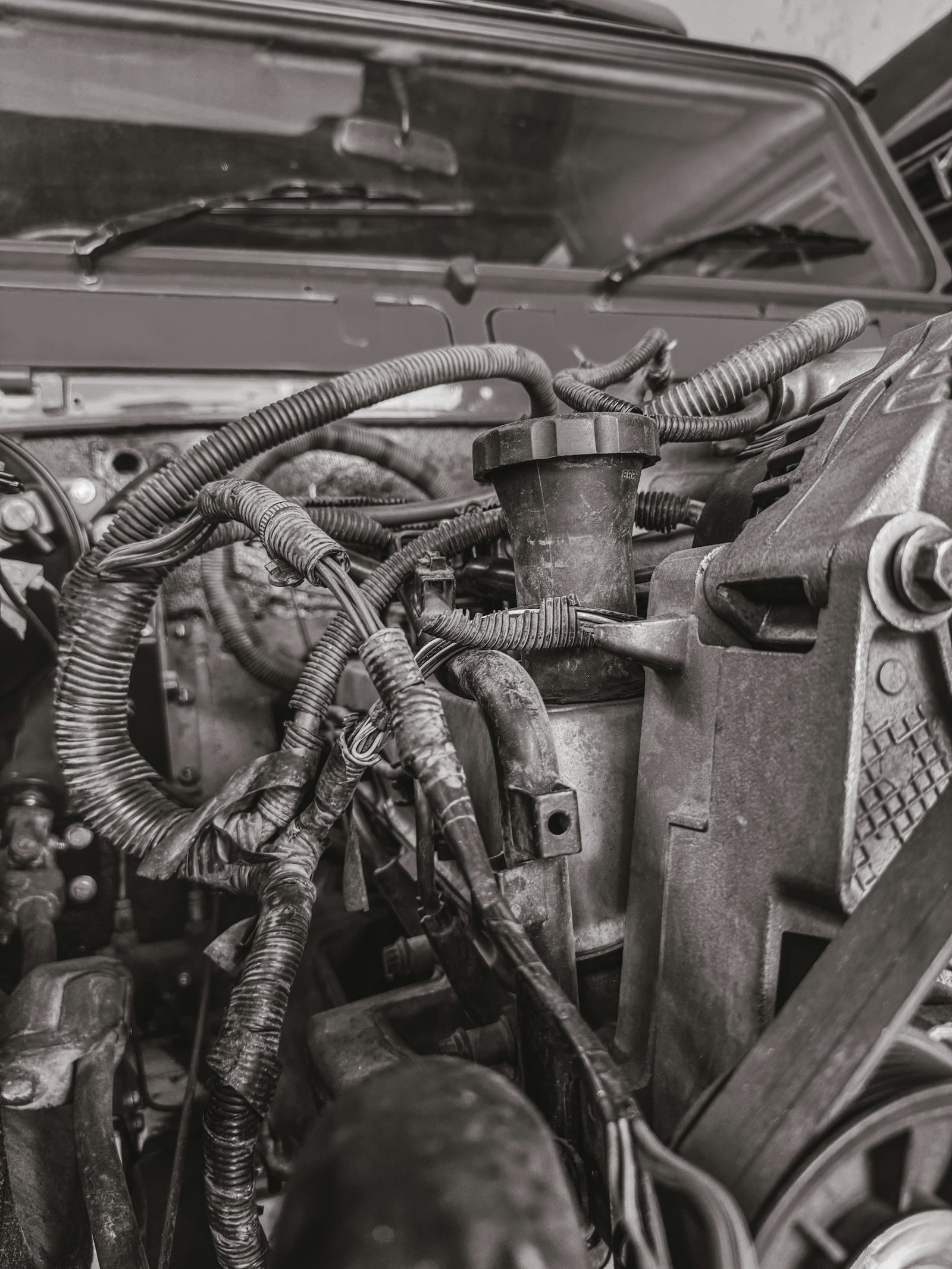 Detalle del vano motor